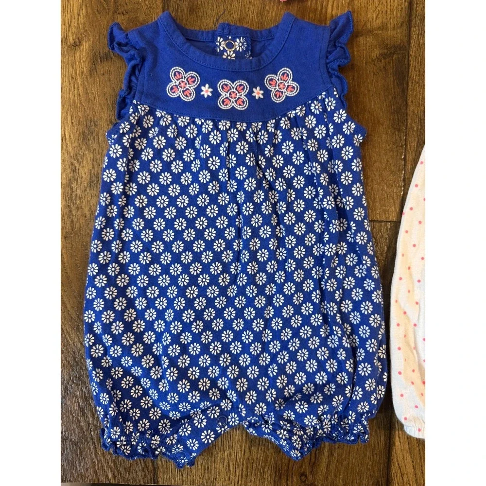 Carters Baby Girl Clothes Lot 3 Months Rompers Outfits Summer Shorts Sweetie‎